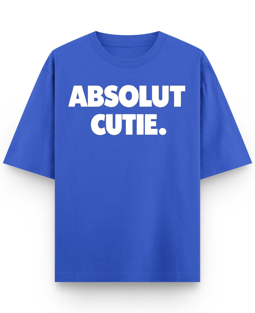 Royal Blue Oversized T-Shirt Front Design