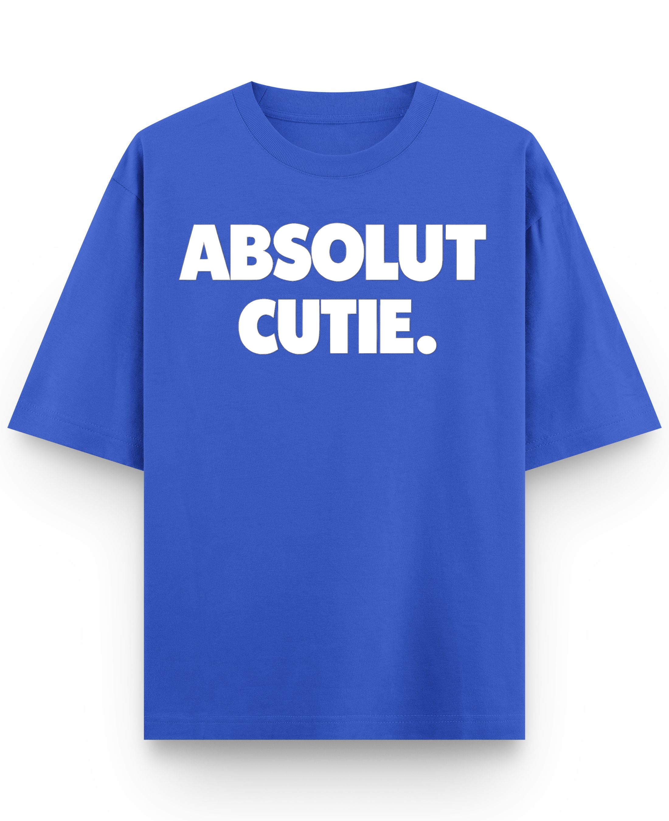 Royal Blue Oversized T-Shirt Front Design