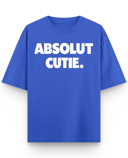 Royal Blue Oversized T-Shirt Front Design