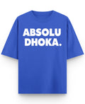 Royal Blue Oversized T-Shirt Front Design